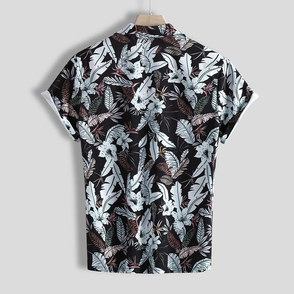 Small leaf short sleeve shirt for ultimate comfort and style. Perfect for warm weather, breathable and designed for a ca — photo 2
