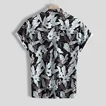 Small leaf short sleeve shirt for ultimate comfort and style. Perfect for warm weather, breathable and designed for a ca — photo 2