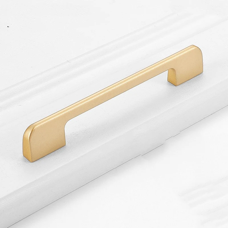 Gold Wardrobe Door Handle, Lengthened Aluminum Alloy Cabinet Drawer Handle, modern design, easy to install, durable, and — photo 12