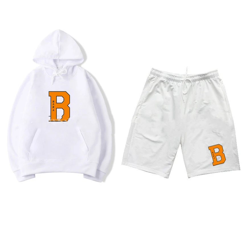 Two-piece Hoodie Shorts Casual Sportswear set perfect for everyday wear or workouts, offering comfort and style for an a — photo 1