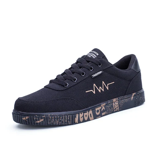 Title 5, Mens canvas shoes sports casual flat shoes for...