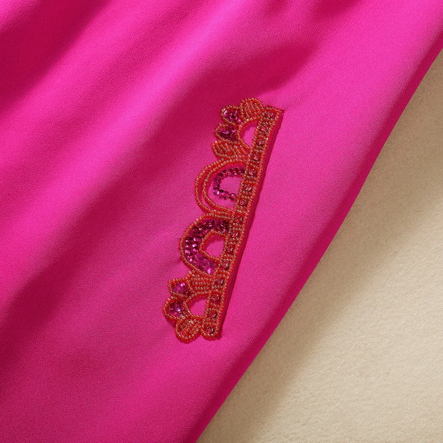 Title 4, Ruffle Sleeve Beaded Pocket Dress, a stylish an...