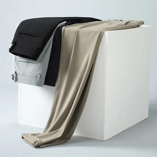 Title 5, Mens Fashion Waterproof Ice Silk Casual Pants