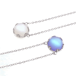 S925 Sterling Silver Mondstone Halskette Ast Anhänger — foto 1