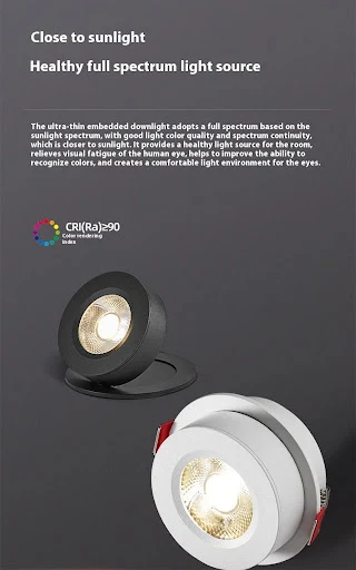 Title 10, LED Embedded Folding Spotlight for versatile li...