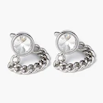 Abotoaduras masculinas de elos de corrente para camisas. Fechos de manga elegantes com design sofisticado, perfeitos para adicionar estilo ao seu visual. — foto 5