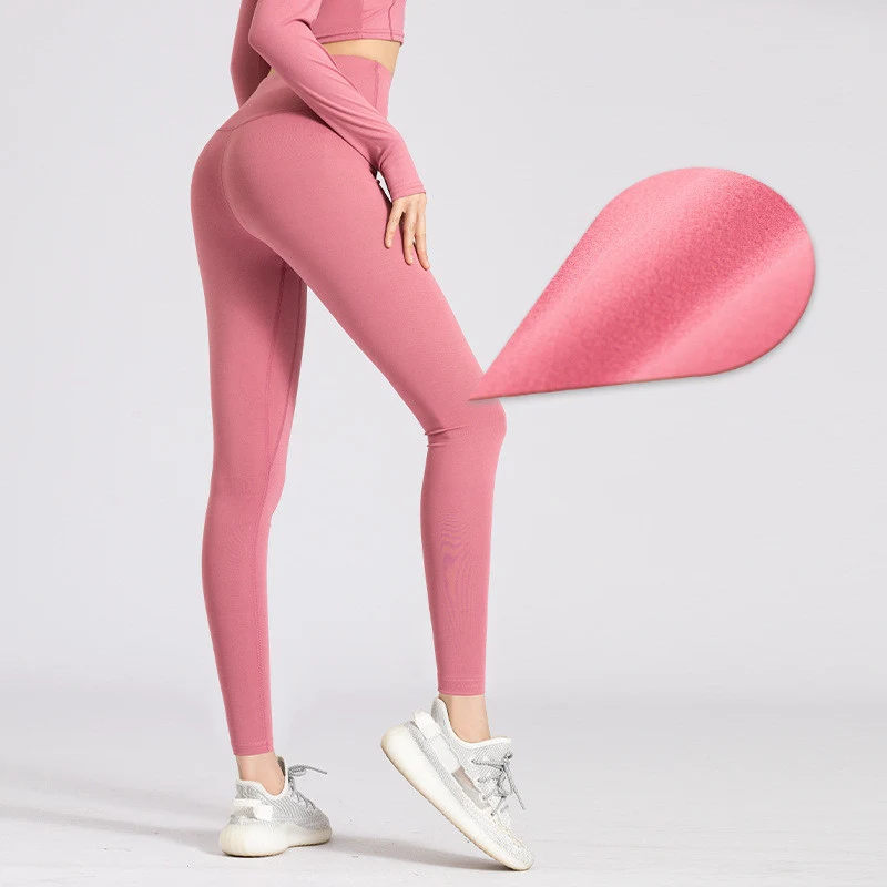 Title 2, High Elastic Bottom Warm Butt Lift Yoga Pants f...