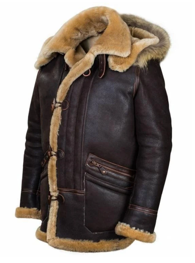 Title 4, Mens Zipper Bag with Leather and Fur, for styl...