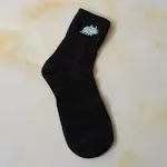 Cotton Embroidered Dinosaur Women's Medium Hose Socks — photo 2