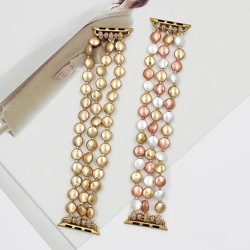 Round Beaded Strap Band Watch, a stylish and elegant accessory for both casual and formal wear. Enhances your everyday l — photo 9