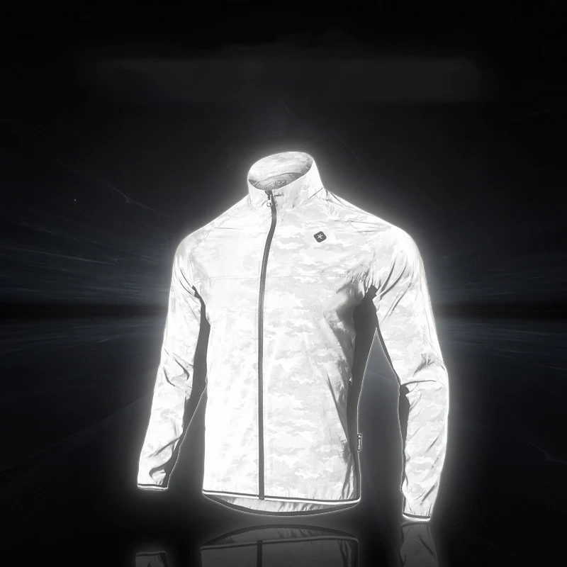Camisa de ciclismo de montanha refletiva para segurança aprimorada. Visibilidade noturna e diurna. Conforto e respirabilidade para suas trilhas. — foto 1