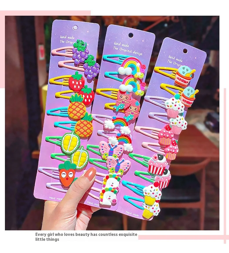 Title 1, Children Barrettes 10 PCs Set Girls Baby Cute H...