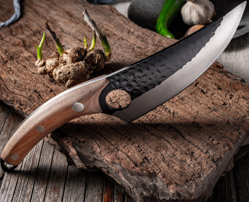 Title 4, Small Scimitar for Slaughtering and Cutting Mea...