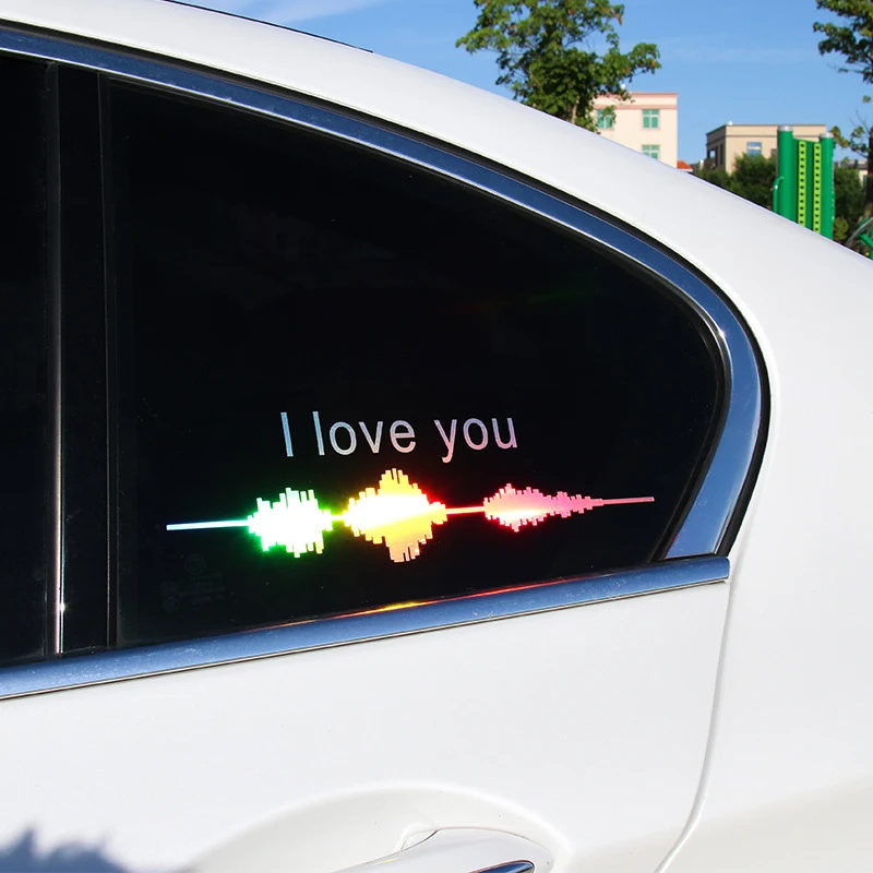 Car Electrocardiogram Creative Sound Wave Chart Car Sticker. Personalize your vehicle with a unique and eye-catching des — photo 19