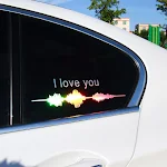 Car Electrocardiogram Creative Sound Wave Chart Car Sticker. Personalize your vehicle with a unique and eye-catching des — photo 19
