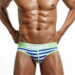Slip da uomo a righe in cotone pettinato, comfort superiore e vestibilità perfetta. Traspiranti e morbidi per l'uso quotidiano. Provali! — foto 13