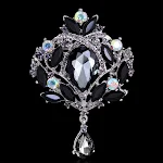 Modieuze strass-legering kroon corsage, sprankelend glazen accessoire voor dames, perfect voor speciale gelegenheden en voegt glans toe aan outfit. — foto 2