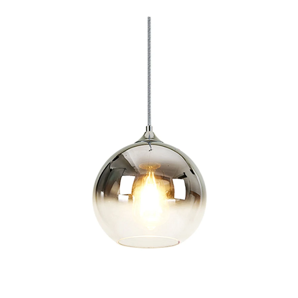 Title 3, Bedroom Bar Gradient Glass Ball Chandelier, Sty...