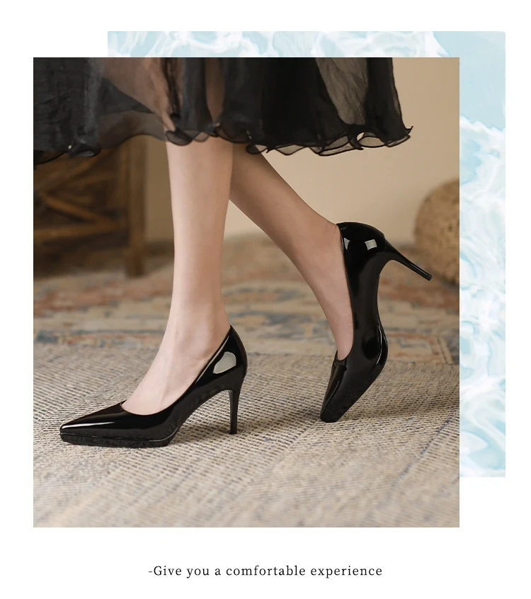Title 12, Pointed stiletto heel low-cut high heels for a ...