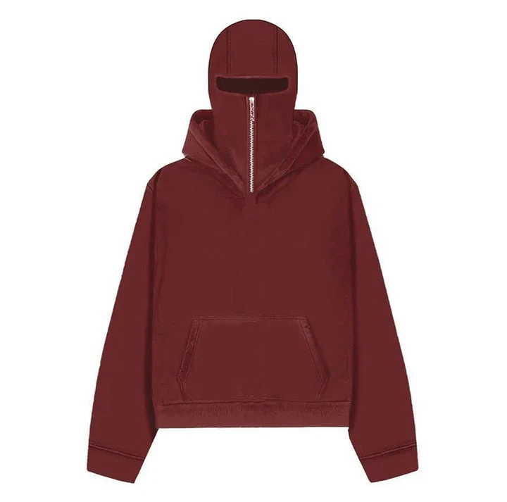 Casaco cardigan com capuz duplo e gola redonda, estilo americano, marca de moda para looks casuais e modernos, perfeito para o dia a dia — foto 2