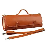Portable Leather Chef Knife Storage Bag Roll Up Chef Knife Wrap Type Protect and transport your kitchen knives safely — photo 2