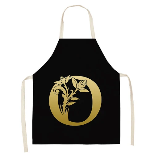 Title 13, Letter series cotton and linen apron provides c...