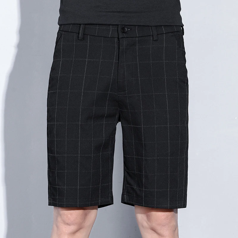 Title 4, Thin Casual Checked Suit Trousers Trendy All-ma...