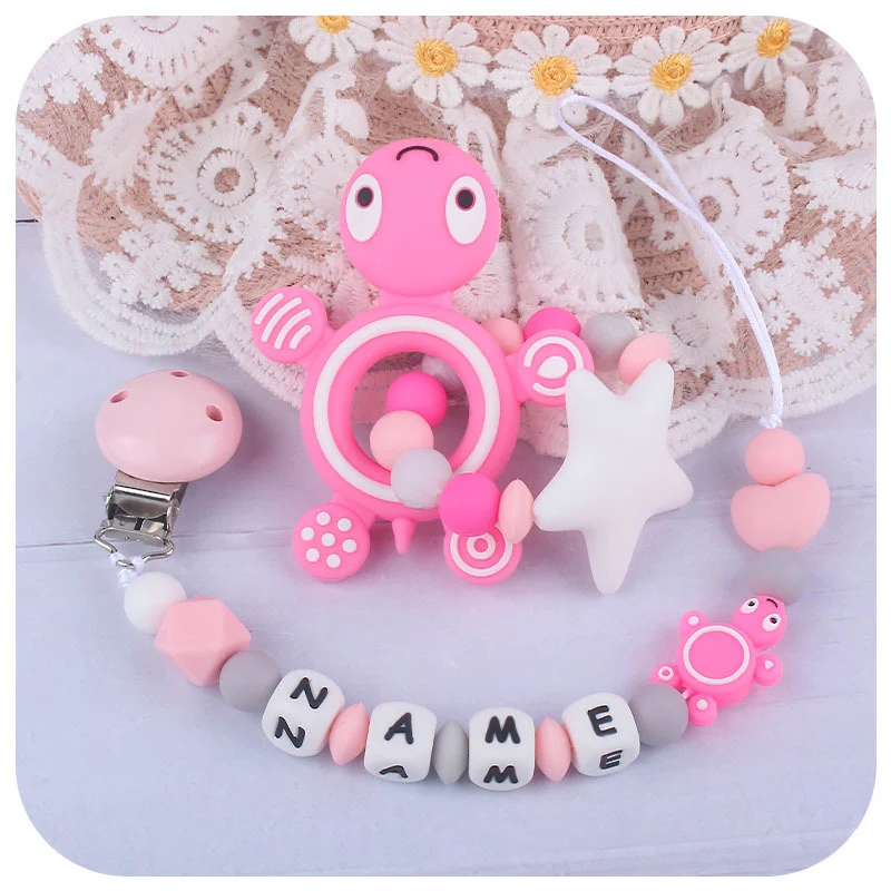 Title 2, New Turtle Silicone Teether Baby Molar Toy Paci...