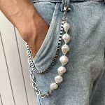 Irregular Pearl Double Chain