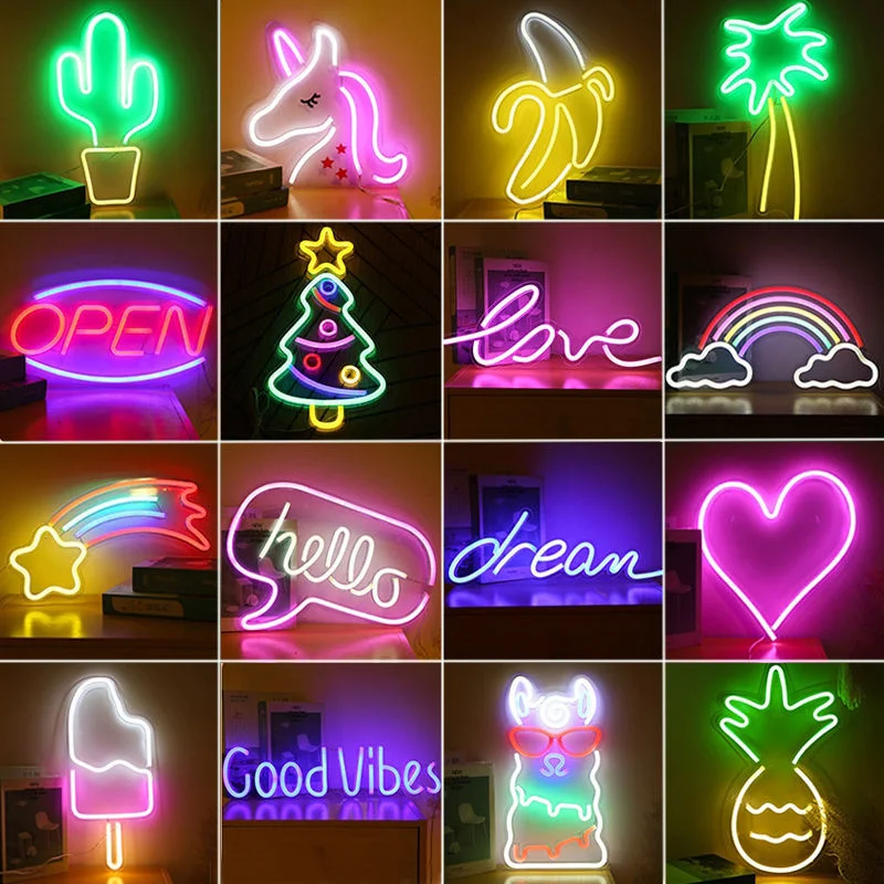 Title 5, Decoração de parede criativa neon para bares, i...