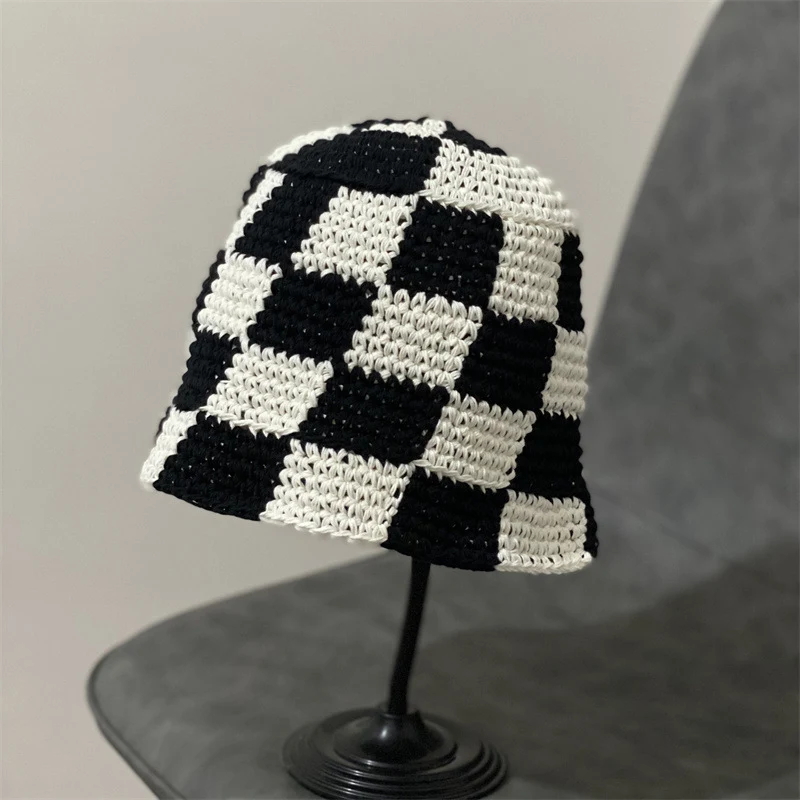 Title 5, Womens Japanese Checkered Plaid Fisherman Hat,...