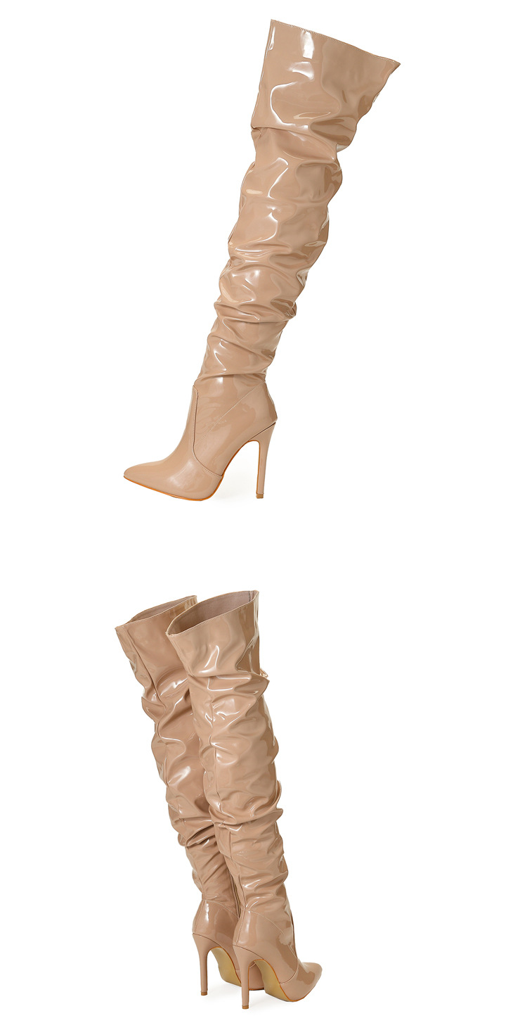 Title 19, Botas Altas Femininas Moda Salto Super Alto Sap...