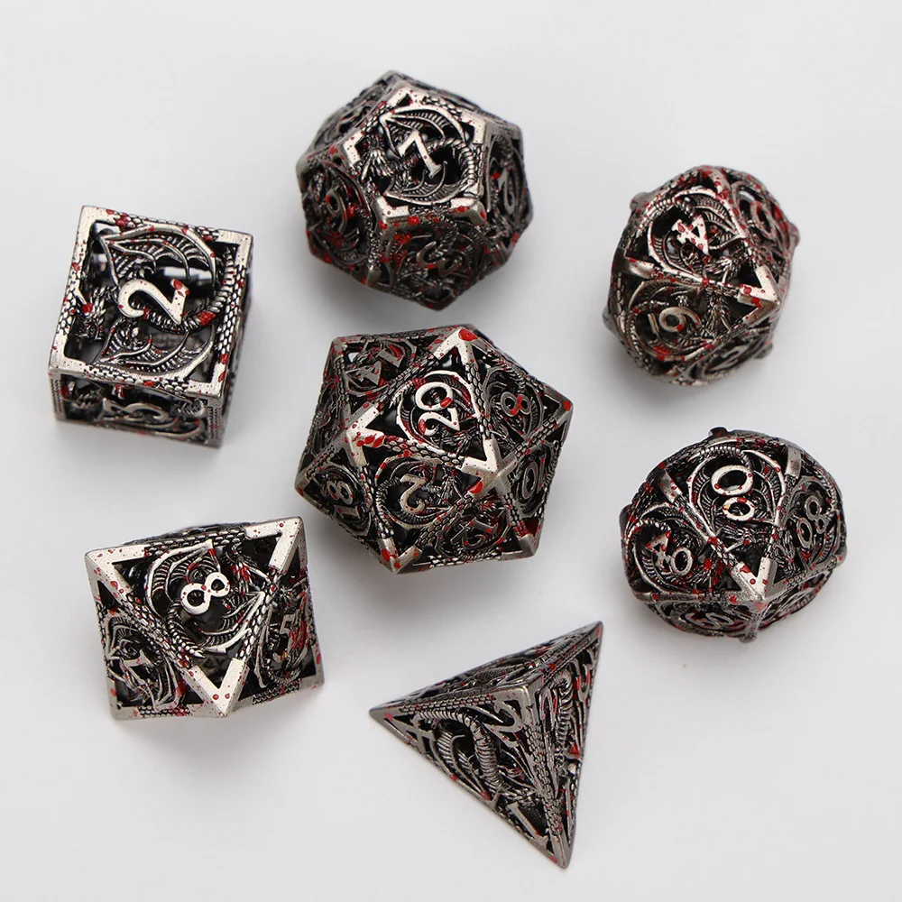 Dragon Hollow Board Game Running Group Multi-faceted Metal Dice for RPGs and tabletop games. Enhance your gameplay with — photo 7