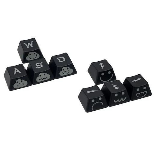 Title 4, Keycaps para teclado mecânico ABS transparentes...