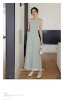 Retro Boat Neck Slim High Waist Jumpsuit Wide Leg Pants Roman Holiday Bow — photo 14