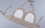 Hand Knitted Crochet Bikini Wrap Halter Swimsuit. Embrace artisan style, comfort, and versatility for a chic beach or po — photo 1