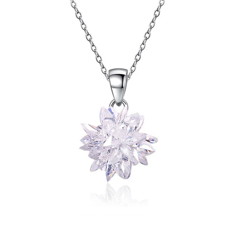 Title 4, Pingente Flor de Gelo com Diamantes