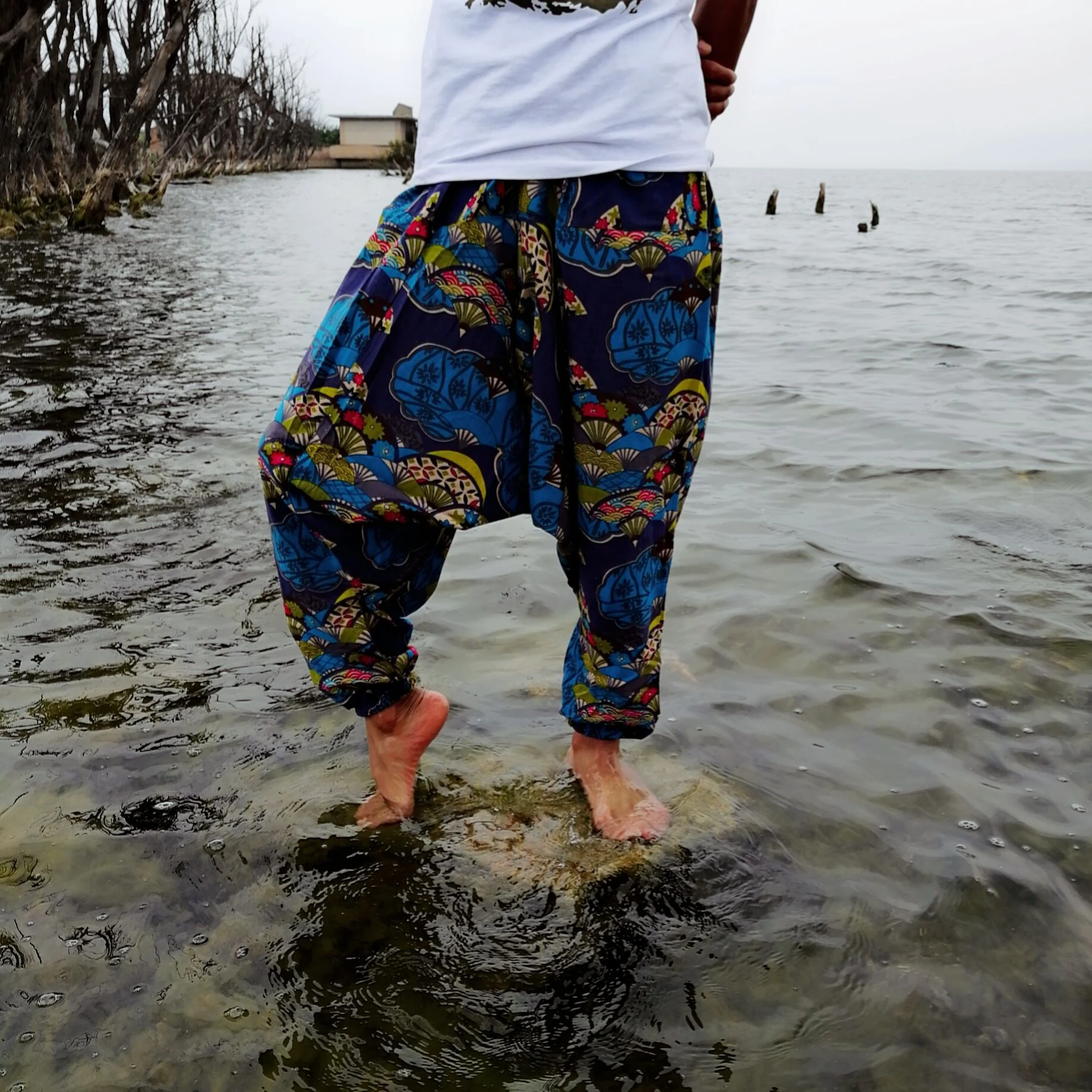 Thailand Loose Crotch Hanging Pants Experience ultimate comfort and freedom. These wide, airy pants are perfect for a re — photo 19