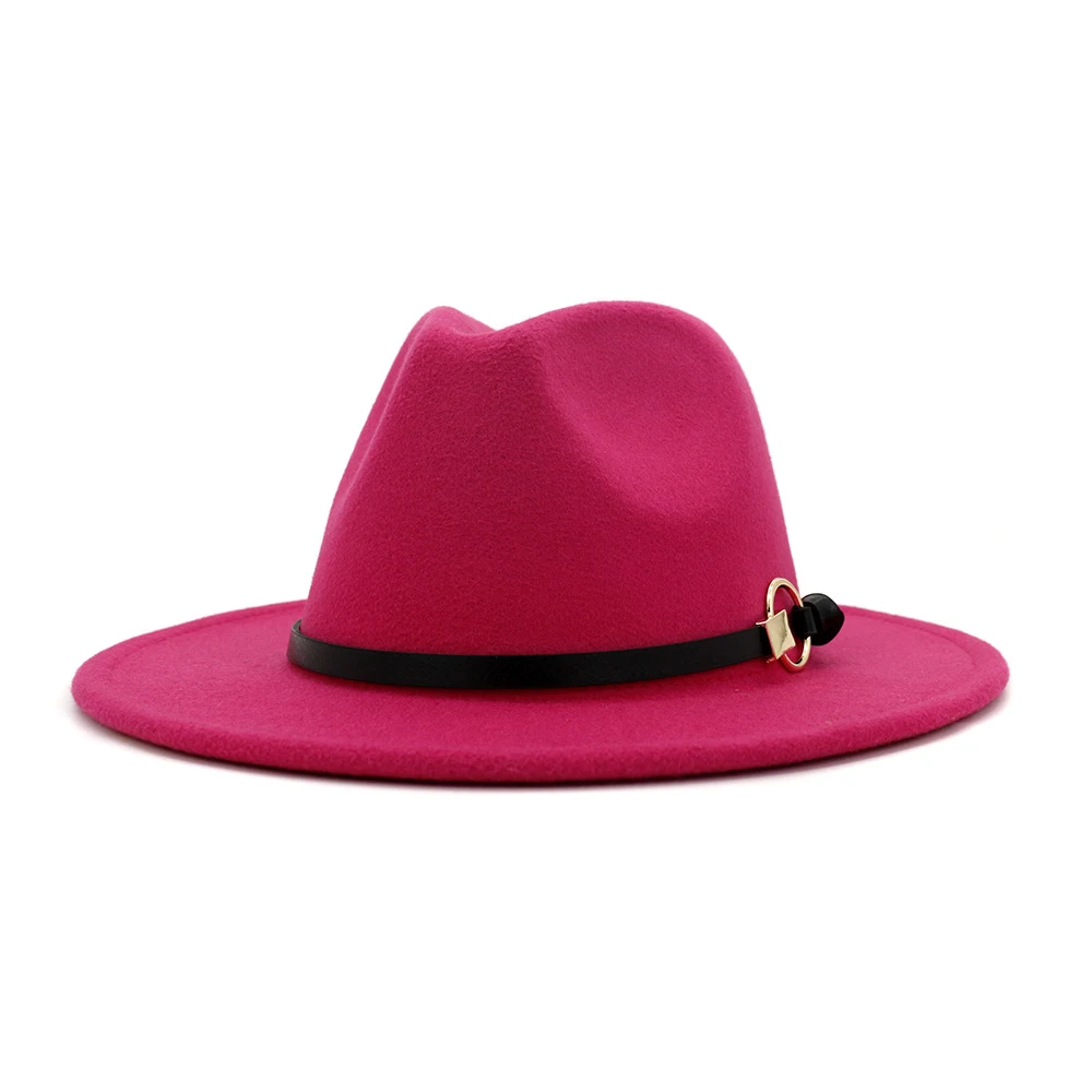 Chapéu Jazz Versátil com Aba Plana e Aba Larga com Cinto Simples para Combinar com Tudo, Perfeito para um Visual Elegante e Sem Esforço. — foto 12