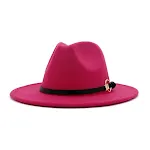 Chapéu Jazz Versátil com Aba Plana e Aba Larga com Cinto Simples para Combinar com Tudo, Perfeito para um Visual Elegante e Sem Esforço. — foto 12