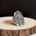 Anel masculino com padrão Domineering KIRIN esculpido, perfeito para homens que buscam estilo e sofisticação, com design marcante e autêntico. — foto 1