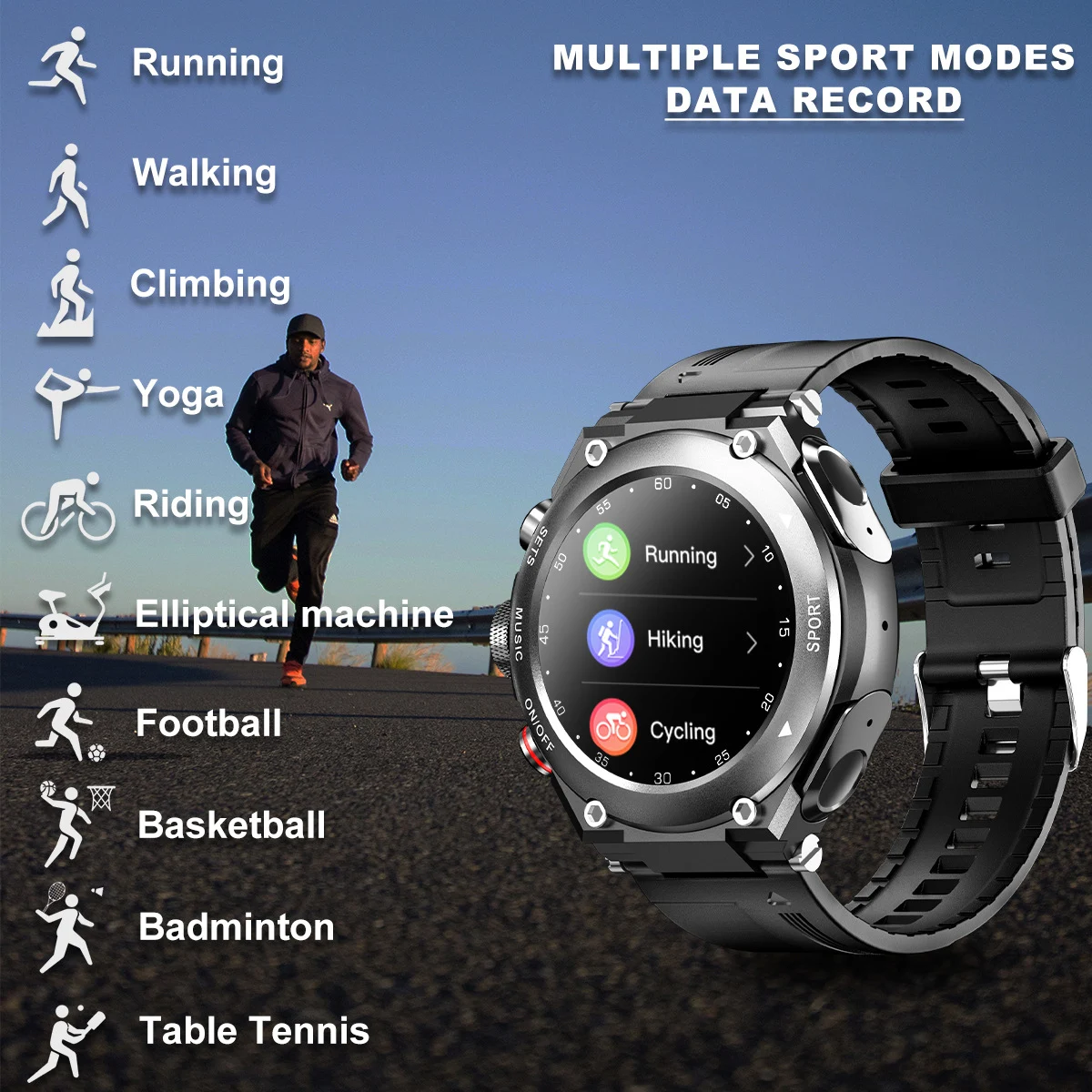 Smartwatch com Fone Bluetooth e Pulseira Esportiva Inteligente, a combinação perfeita para monitorar sua saúde, esportes e comunicação. — foto 12