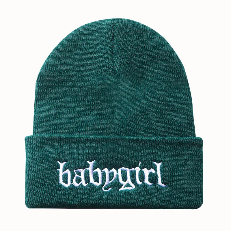 Title 6, Embroidered Knitted Hat Warm Pullover Hip Hop