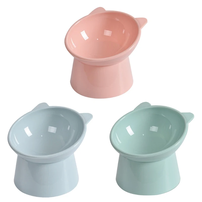 Title 1, for Cat Food Bowl Tilted Raised Posture Neck fo...