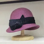 Herfst en winter wollen fluwelen bucket hat met strikdecoratie, houdt je warm en geeft een modieuze uitstraling. — foto 11