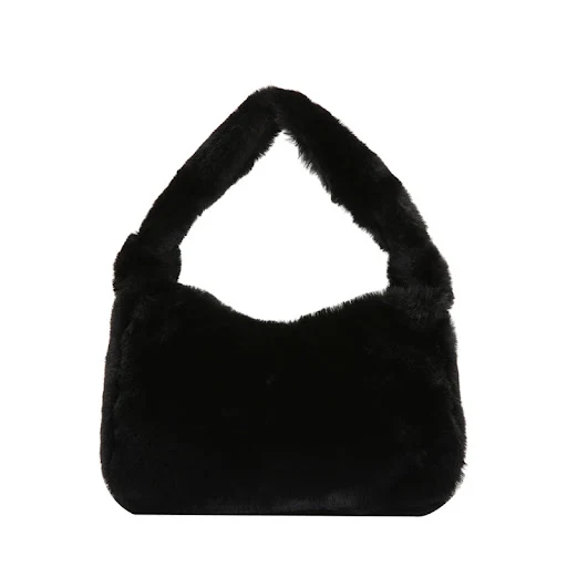 Title 5, Bolsa de ombro de pelúcia macia e aconchegante,...