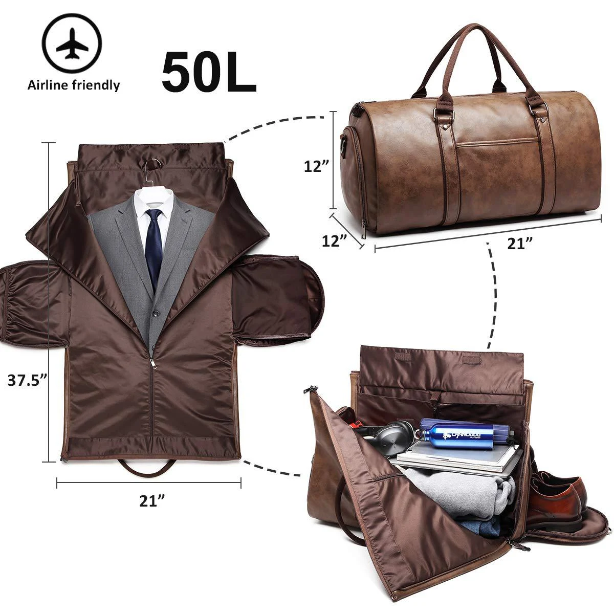 Carry Cloth Bag Travel Bag with Shoes Compartment Pack Your Essentials Securely & Separately This Travel Bag Offers Conv — photo 1