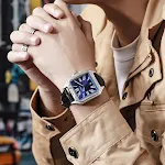 Relógio automático mecânico masculino à prova d'água. Sofisticação e durabilidade, ideal para o homem moderno que busca estilo e funcionalidade. — foto 17
