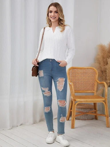 Title 1, Womens Solid Color Long Sleeved Shirt