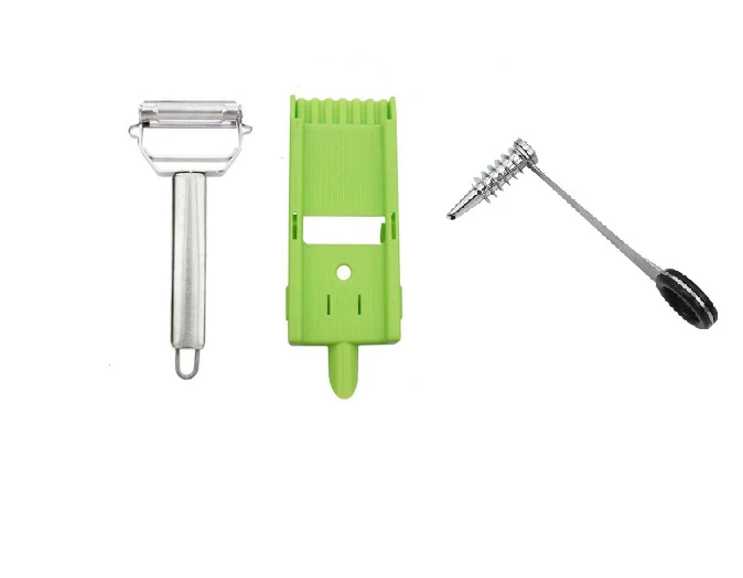 Multi-functional matching stainless steel peeler for effortless food preparation. Combines precision peeling, slicing an — photo 3